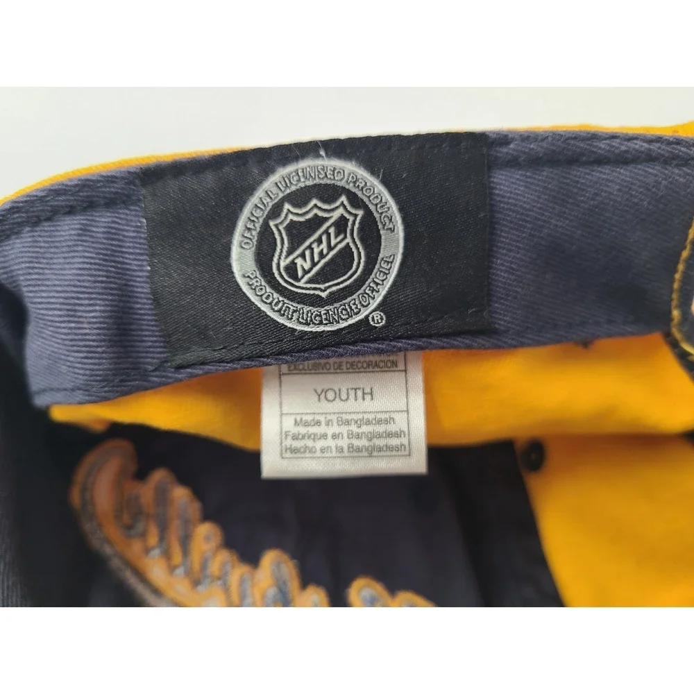 Youth Nashville Predators Strapback Adjustable Hat Cap Boy Girl NHL‎ Blue Yellow